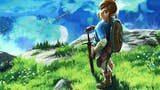 A close-up from the cover art of The Legend of Zelda: Breath of the Wild, showing Link looking back at the viewer