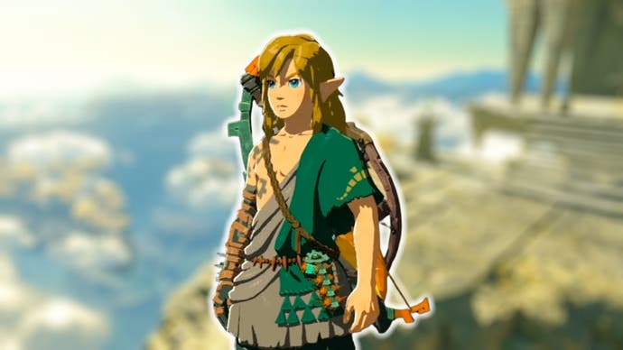Image showing Link wearing the Archaic Tunic in The Legend of Zelda: Tears of the Kingdom.
