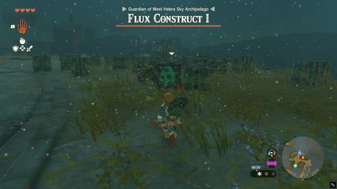 Zelda Tears of the Kingdom, dismantled Flux Construct I core cube