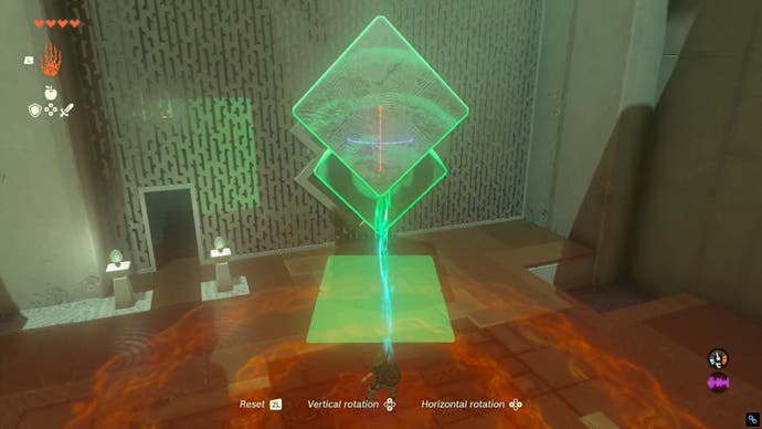 zelda totk jiosin shrine cube structure formation to fit in diamond slot second area
